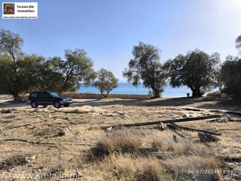 Kokkinos Pyrgos Kreta, Kokkionos Pirgos Äußerst seltenes Baugrundstück direkt am Meer zu verkaufen Grundstück kaufen